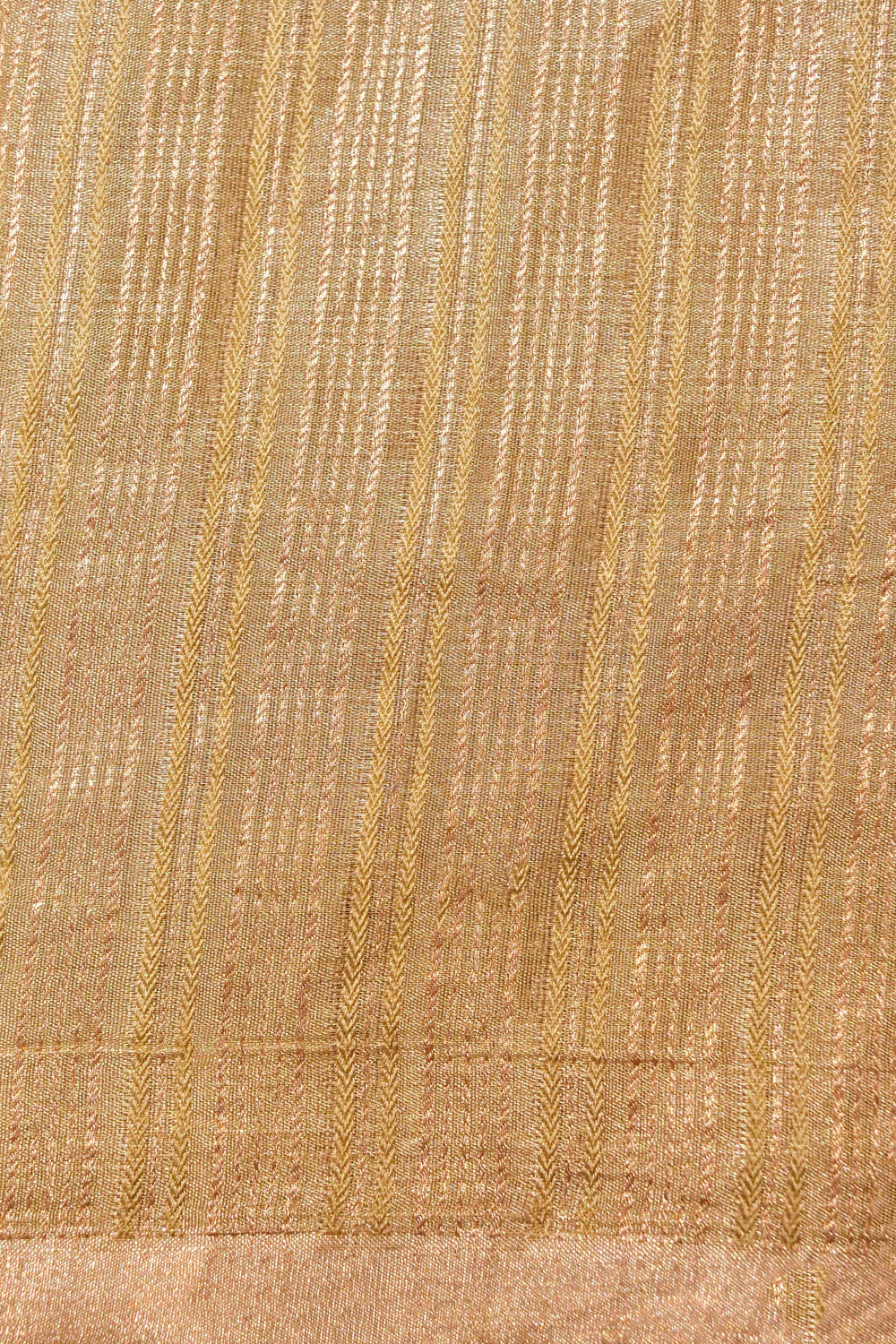 Handwoven Tissue Katan Saree in Pistachio Glimmer