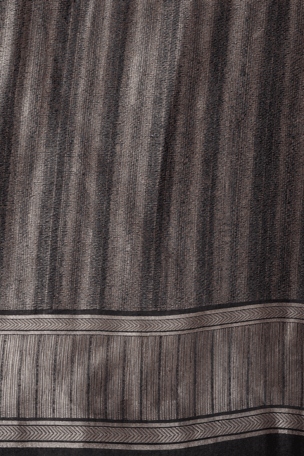 Pure Katan Organza Saree in Black - Banarasiya