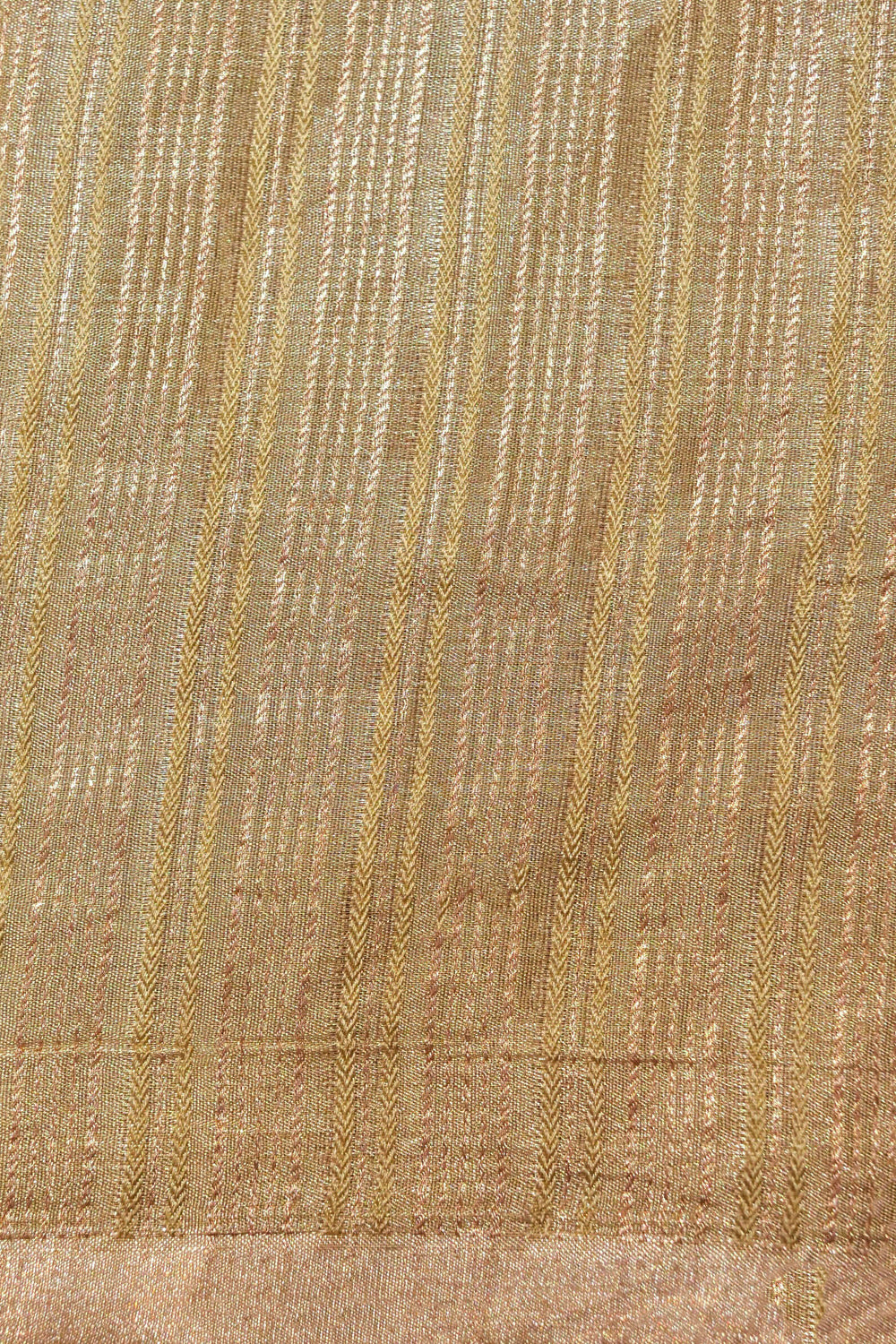 Handwoven Tissue Katan Saree in Pistachio Glimmer