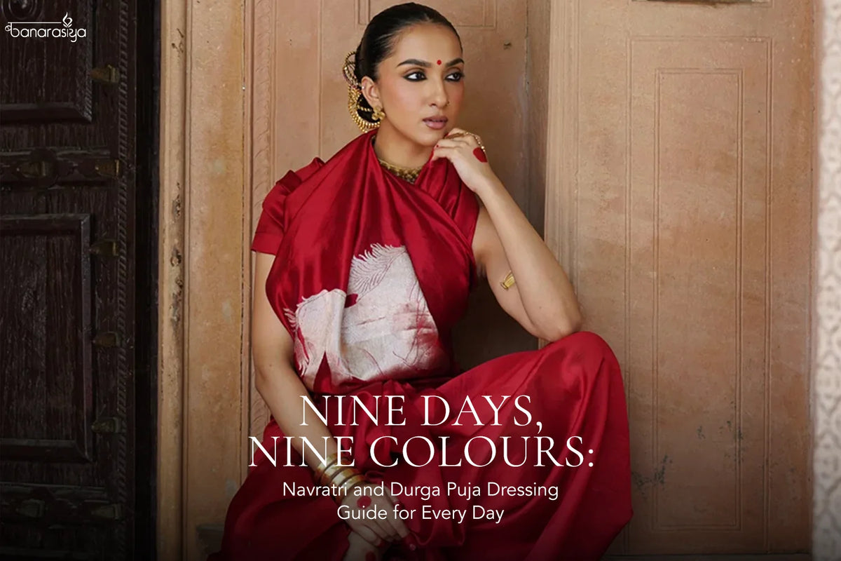 Nine Days, Nine Colours: Navratri and Durga Puja Dressing Guide for Every Day