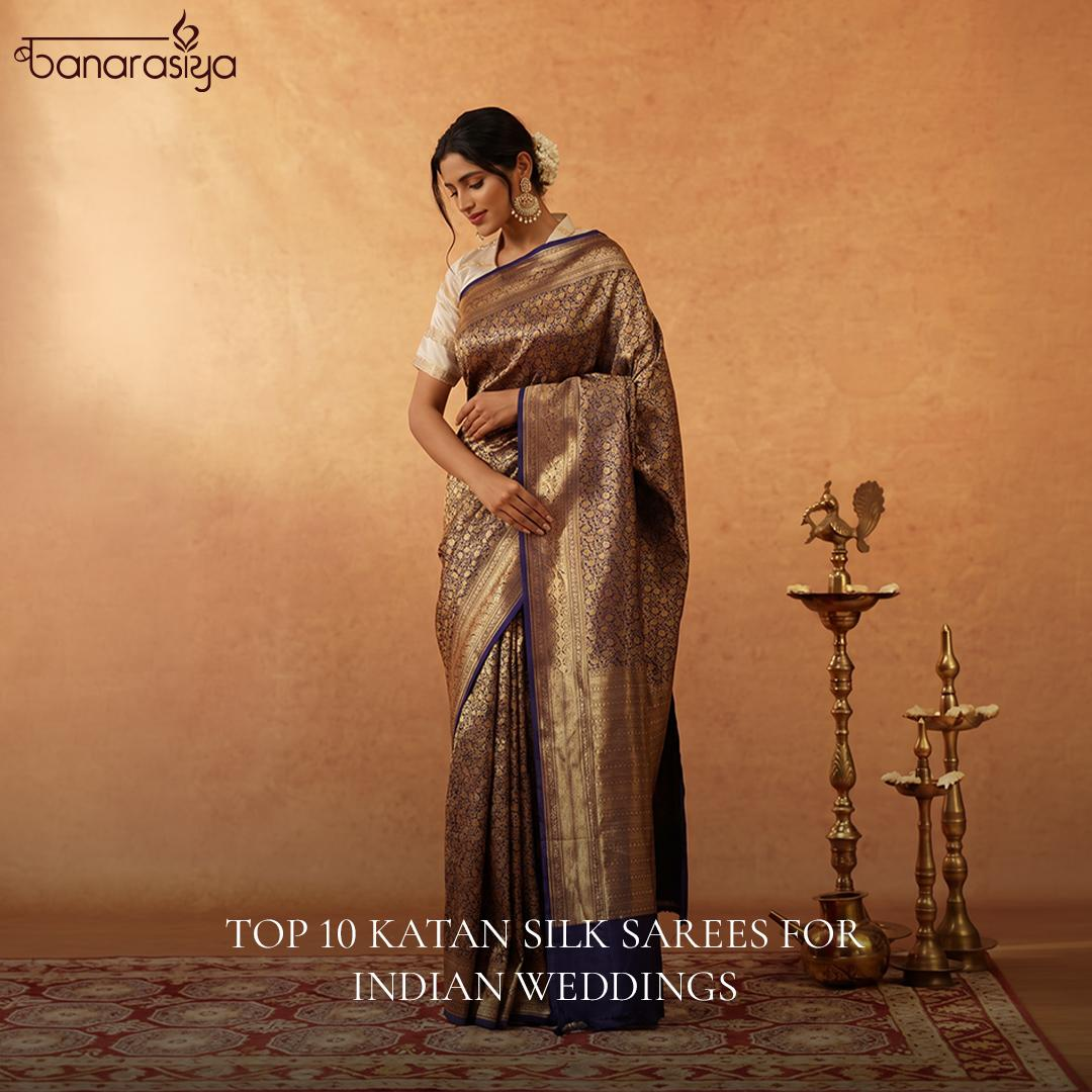 Katan Silk Sarees for Indian