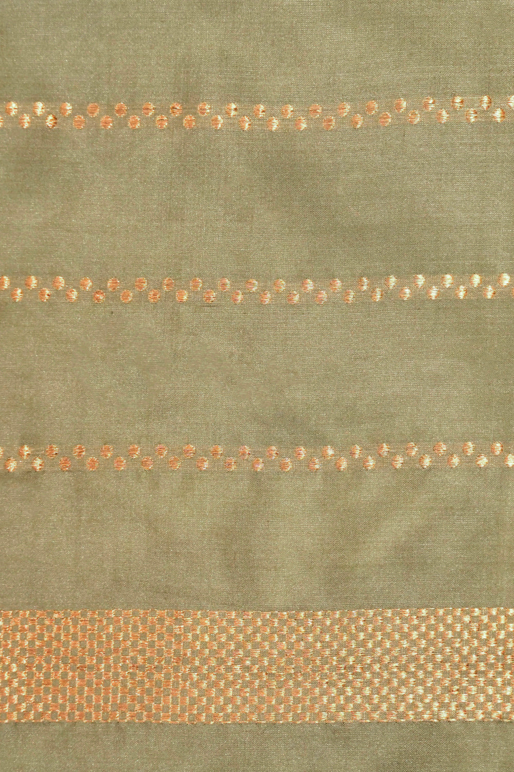 Handwoven Sage Green Katan Silk Saree with Bird Motifs