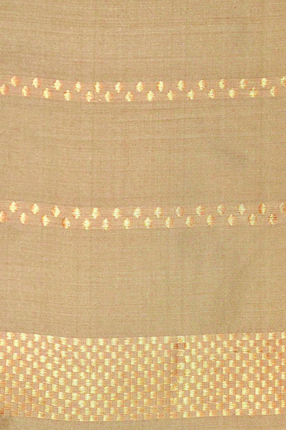 Handwoven Sage Grey Katan Silk Saree with Bird Motifs