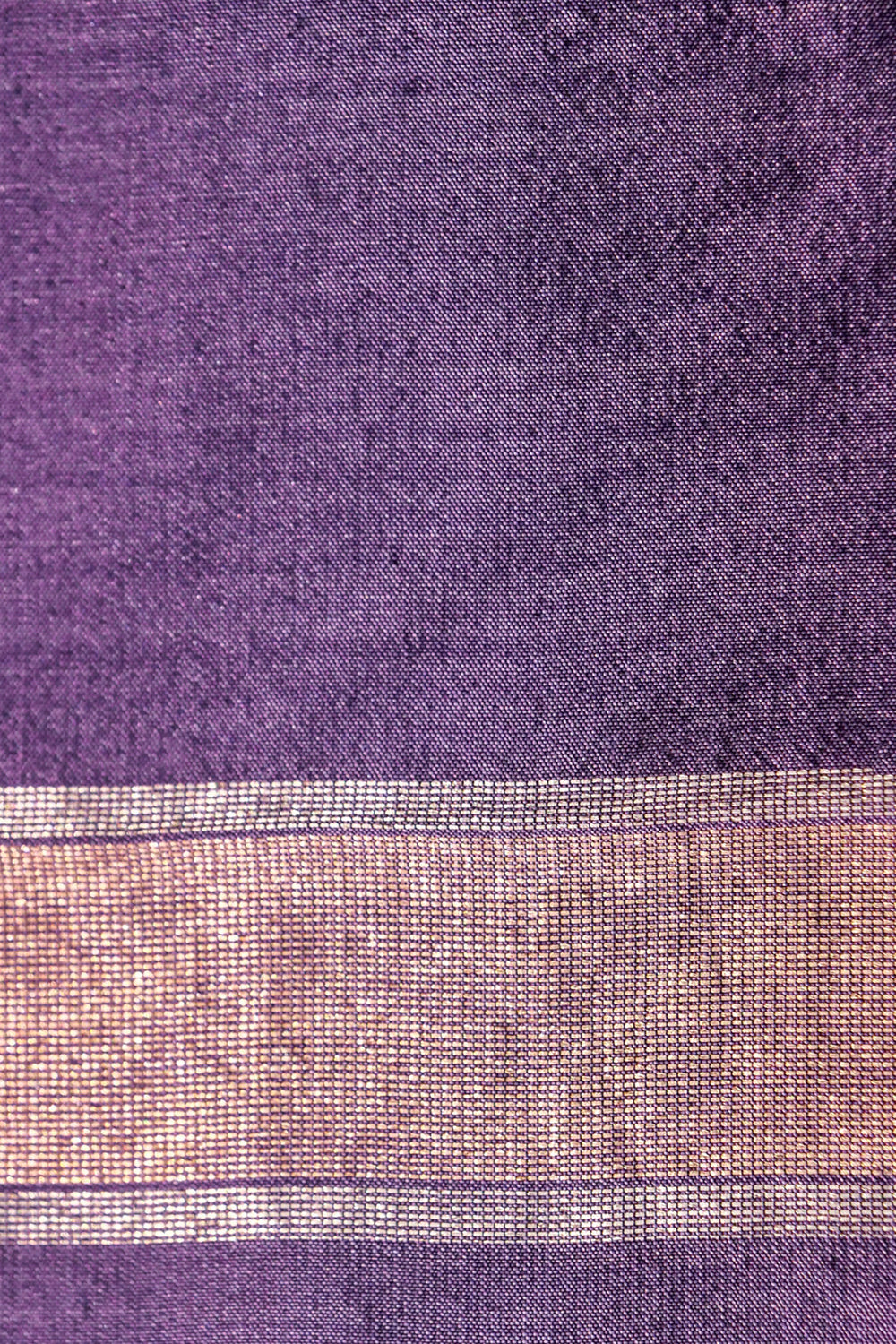Handwoven Katan Silk Saree in Royal Violet