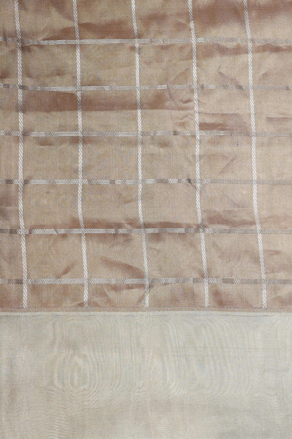 Multi-Toned Pure Tissue Silk with Stripe Weaving 