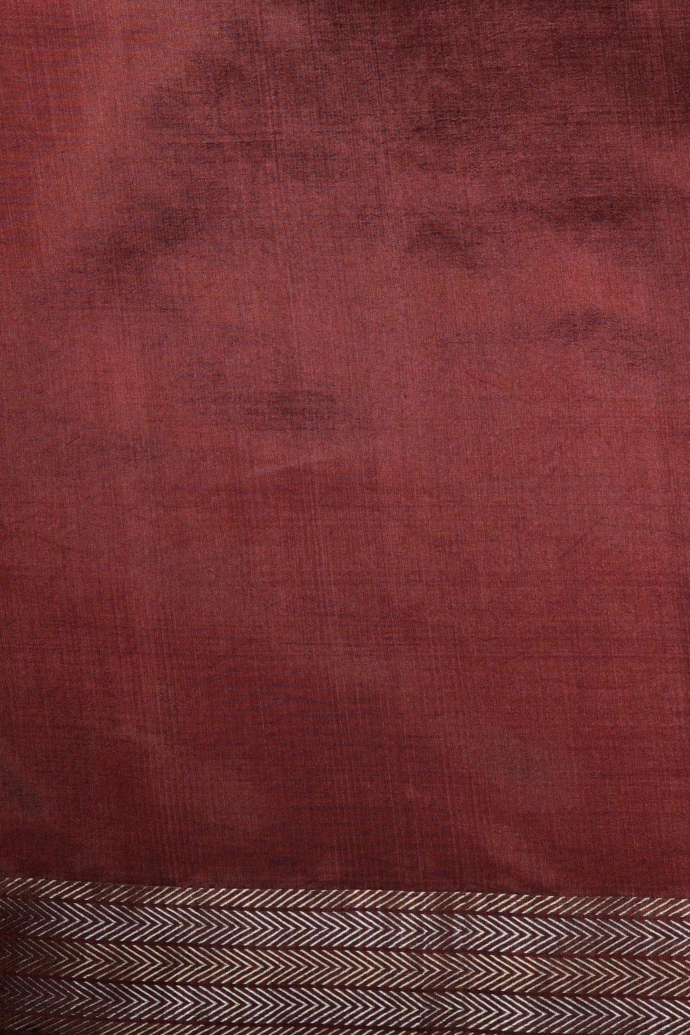 Pure Katan Silk in Deep Wine with Stripes-Banarasiya