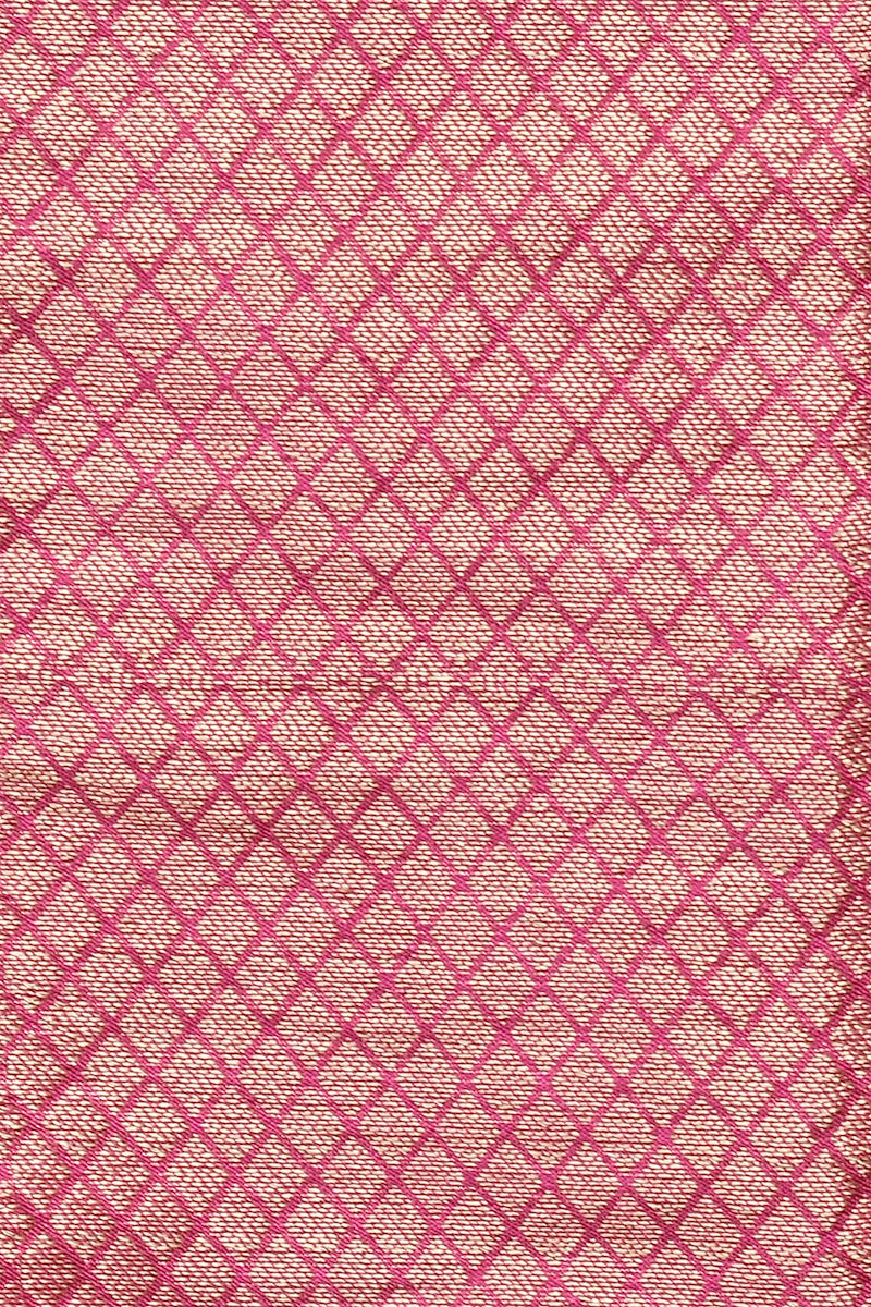 Pastel Pink Pure Organza Silk Saree