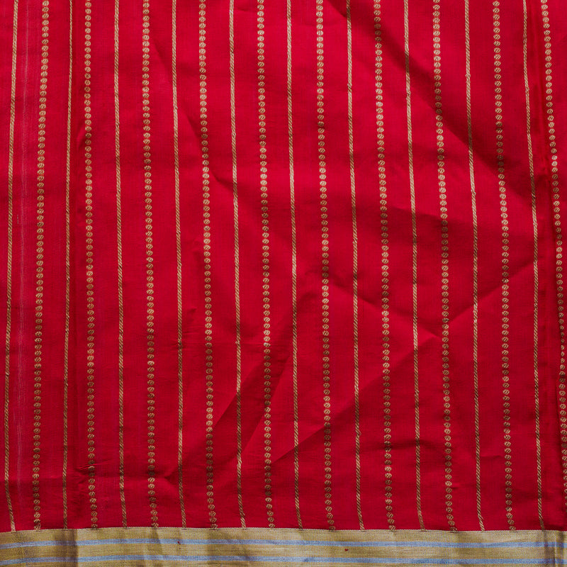 Red Pure Organza Handloom Banarasi Saree