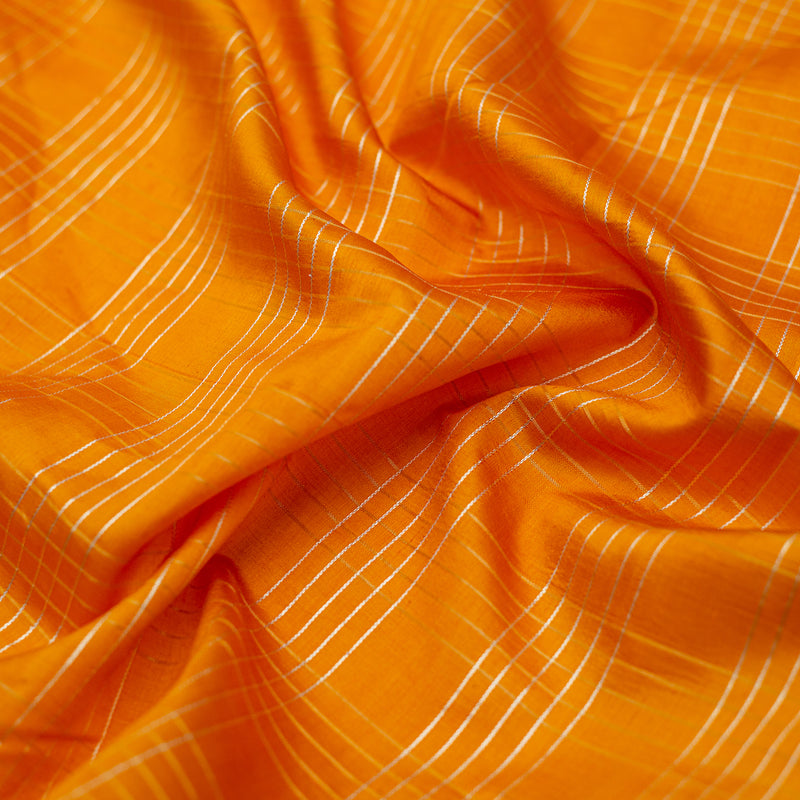 Yellow Pure Katan Silk Handloom Banarasi Saree