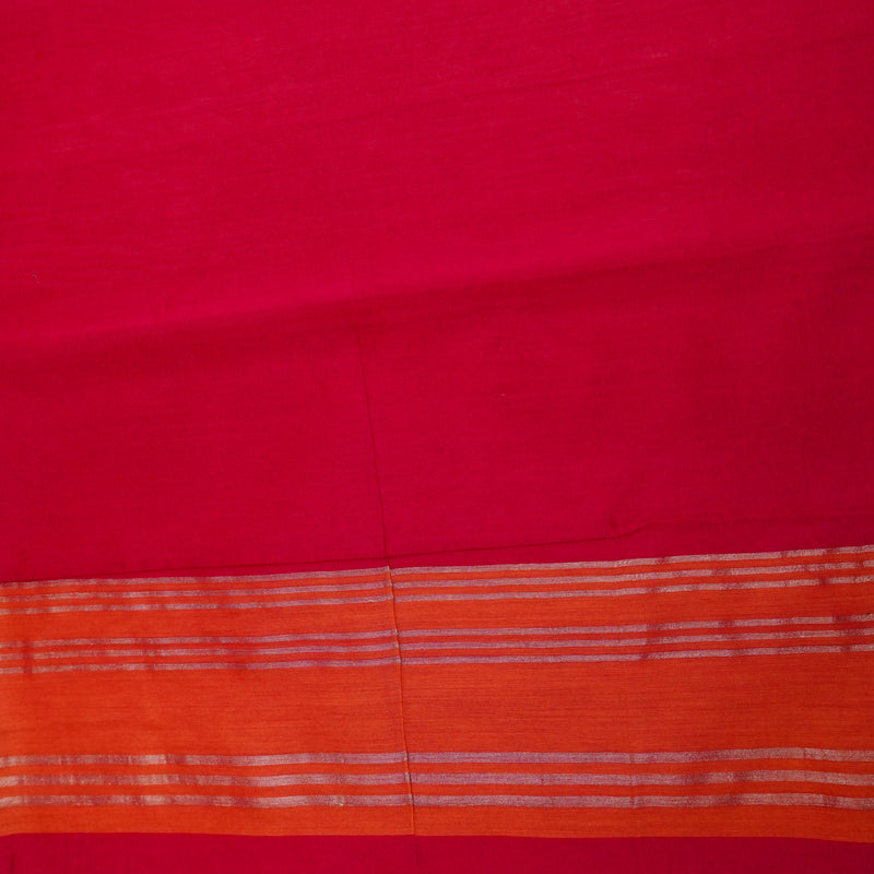 Rani Pink Color Pure Handloom Cotton Saree- Banarasiya