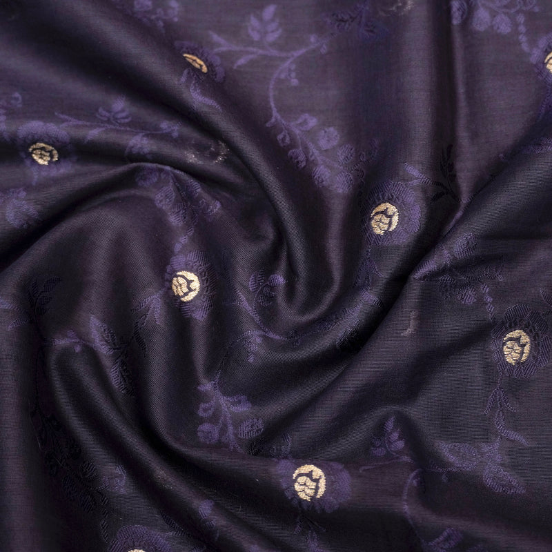 Shayari Neeli Woven Chinya Silk Suit with Dupatta
