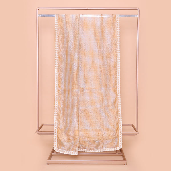 Golden Pure Woven Tissue Silk Saree