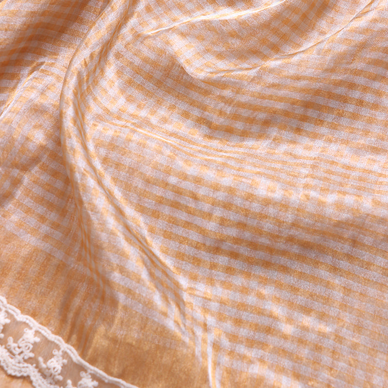 Golden Pure Woven Tissue Silk Saree